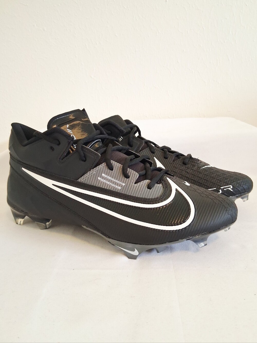 Nike Vapor Edge Elite 360 2 Black White Football Cleats